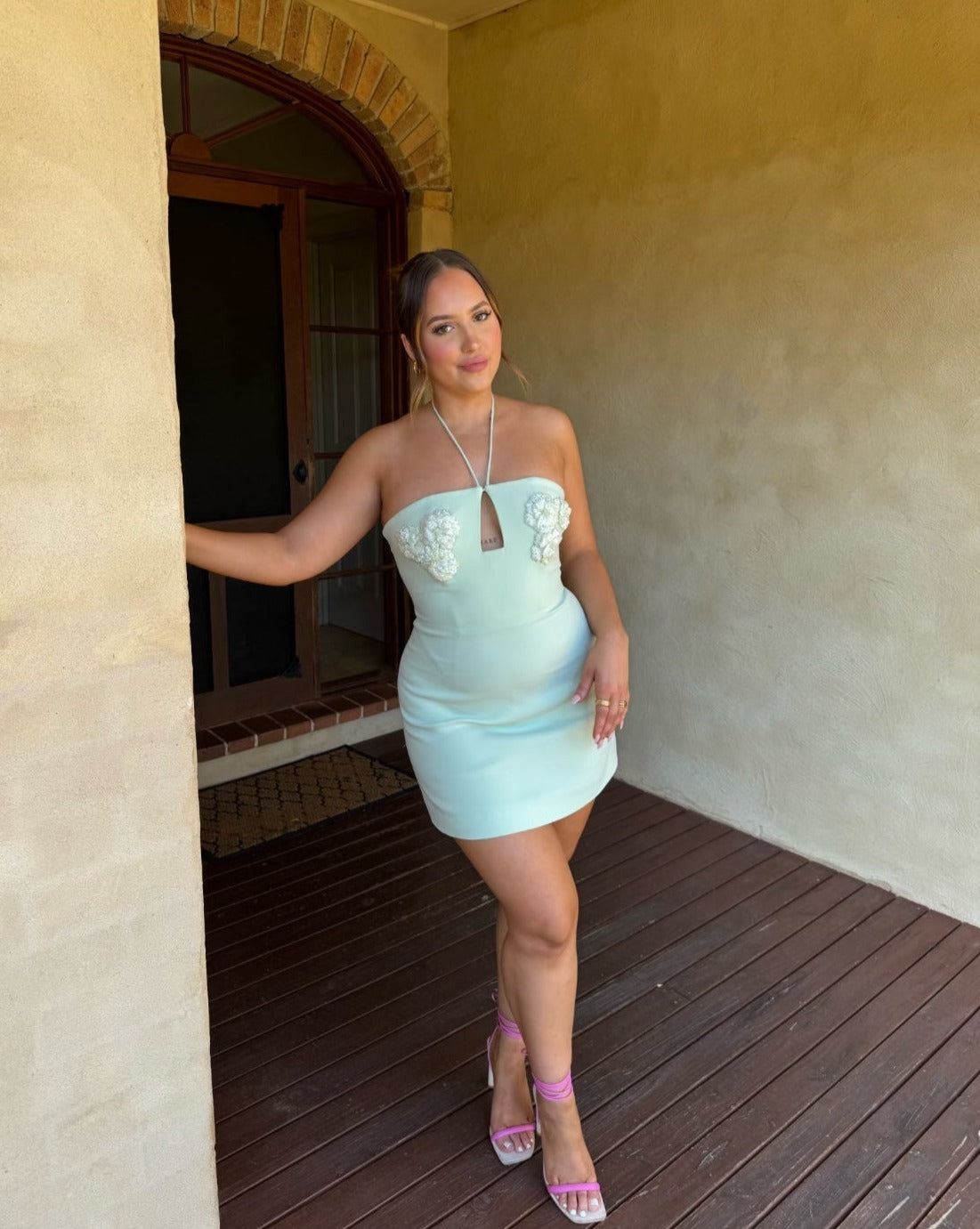 Rachel Gilbert Lucie Mini Dress In Seafoam Size 2 Hills Shire Hire Rachel Gilbert Lucie Mini Dress In Seafoam Size 2 Hills Shire Hire