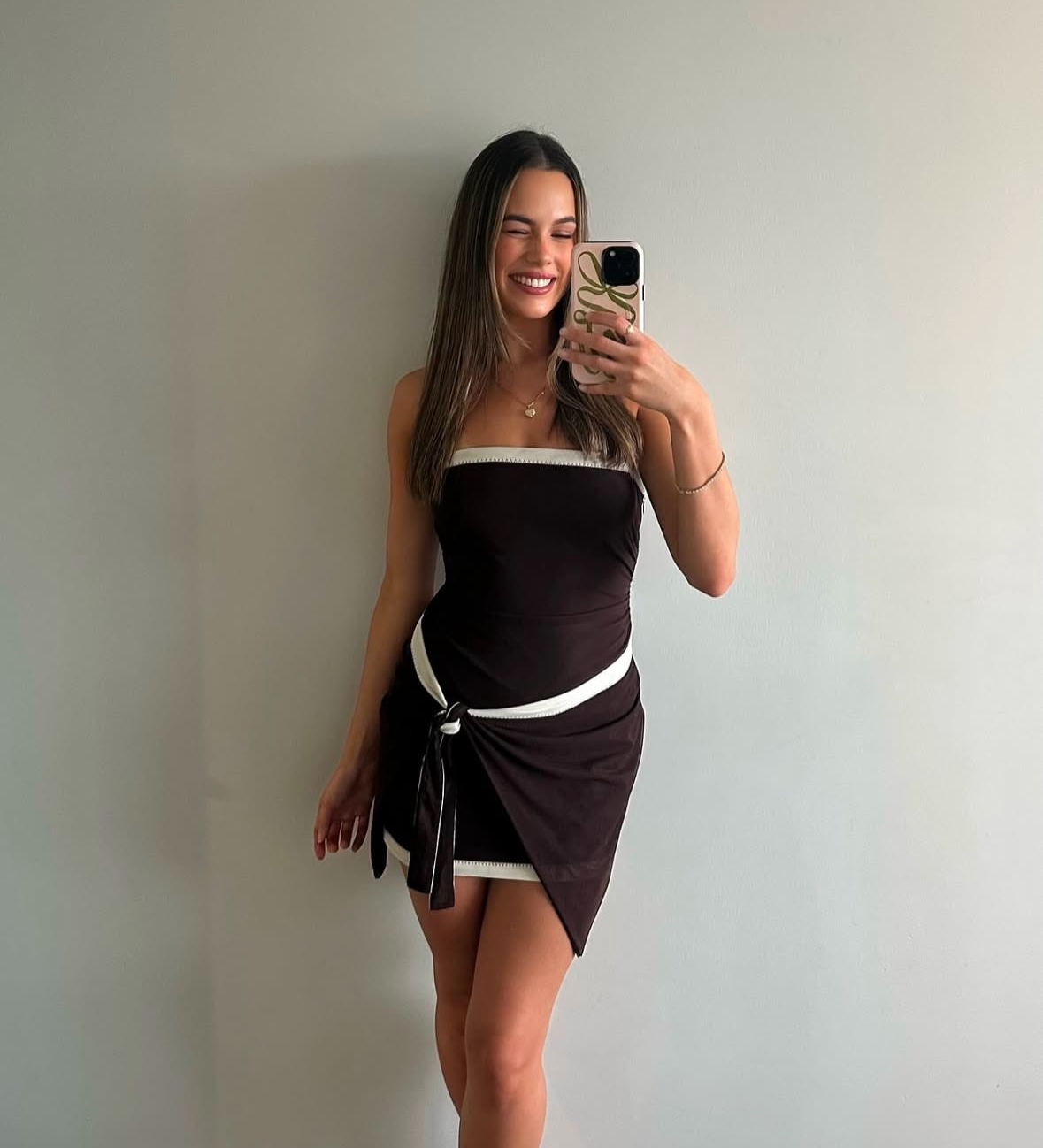 Sir The Label Jacques Mini Dress in Chocolate Hills Shire Hire Sir The Label Jacques Mini Dress in Chocolate Hills Shire Hire