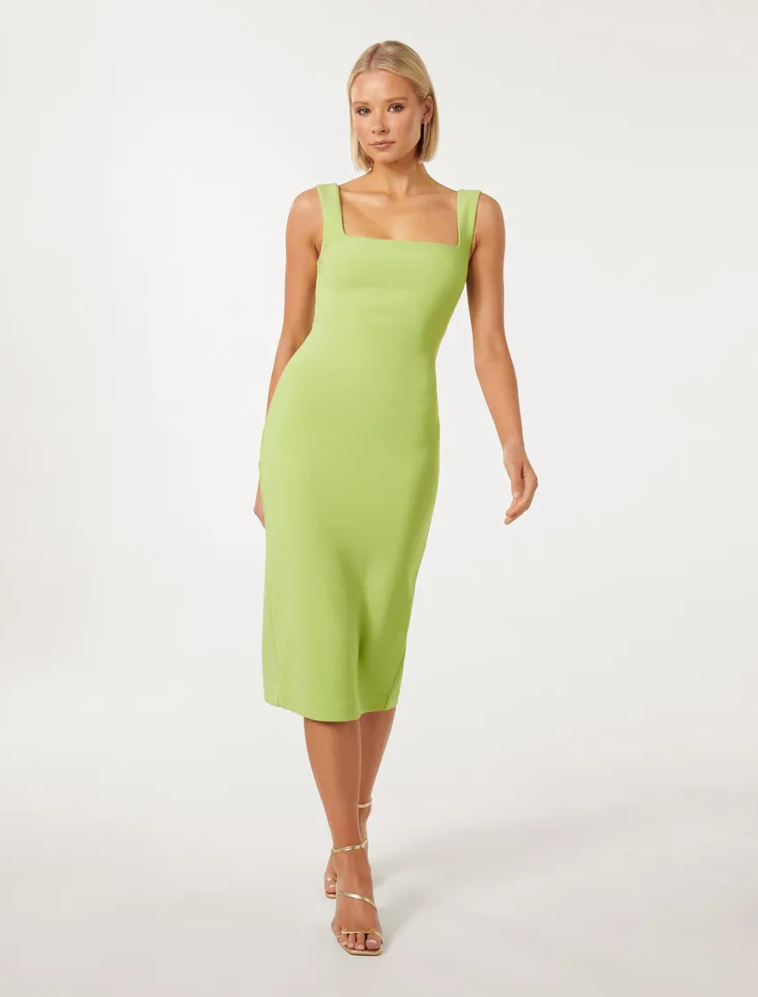 Forever New Kerry Bodycon Midi Dress in Sweet Lime Size 6 Hills Shire Hire Forever New Kerry Bodycon Midi Dress in Sweet Lime Size 6 Hills Shire Hire
