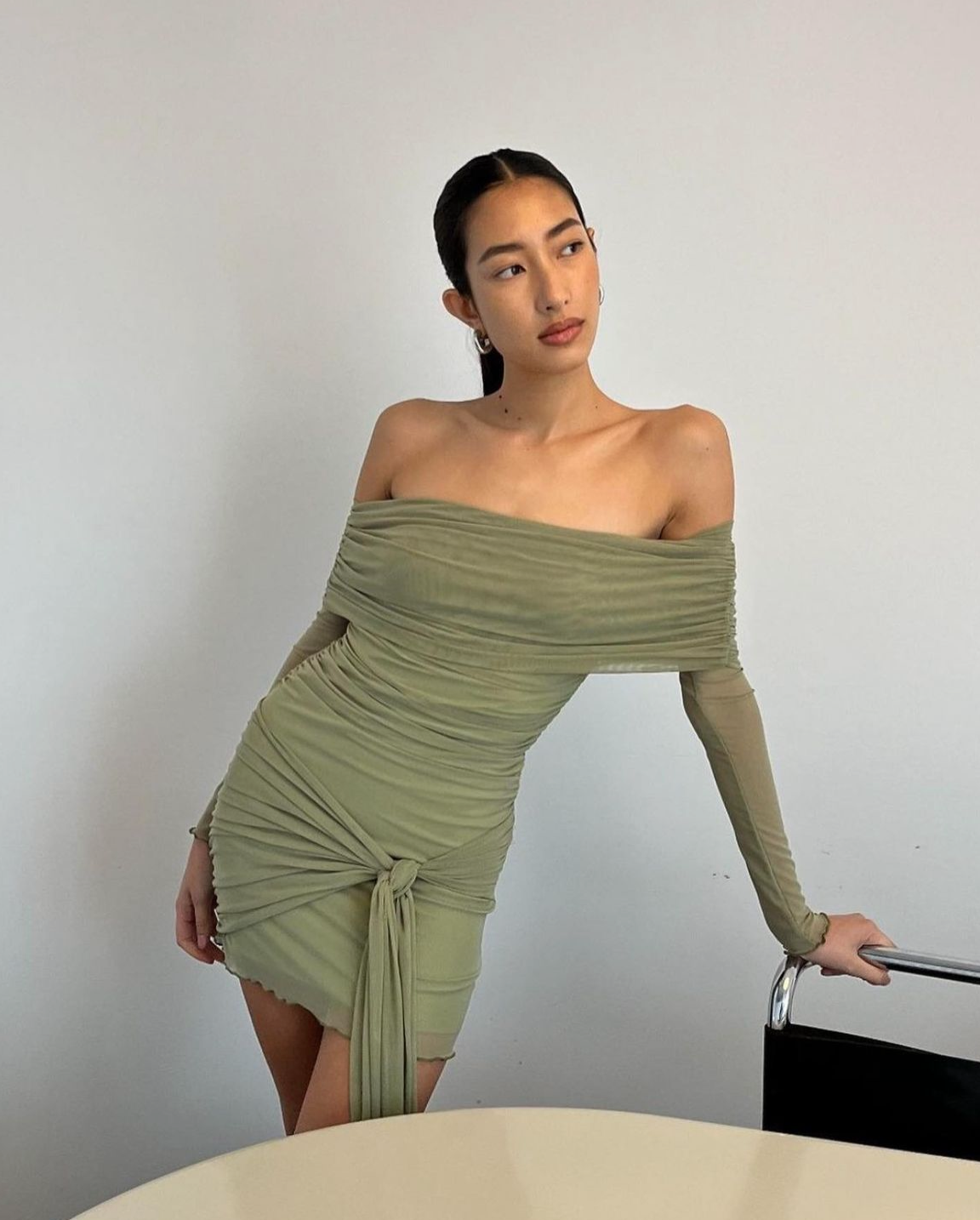 benni off shoulder dress Benni Yellow Off The Shoulder Maxi Dress Off Shoulder Maxi Dress Yellow Bec And Bridge Sol