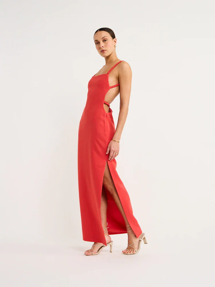 Sir The Label Spoerri Backless Gown Maxi Dress in Red – Hills Shire Hire