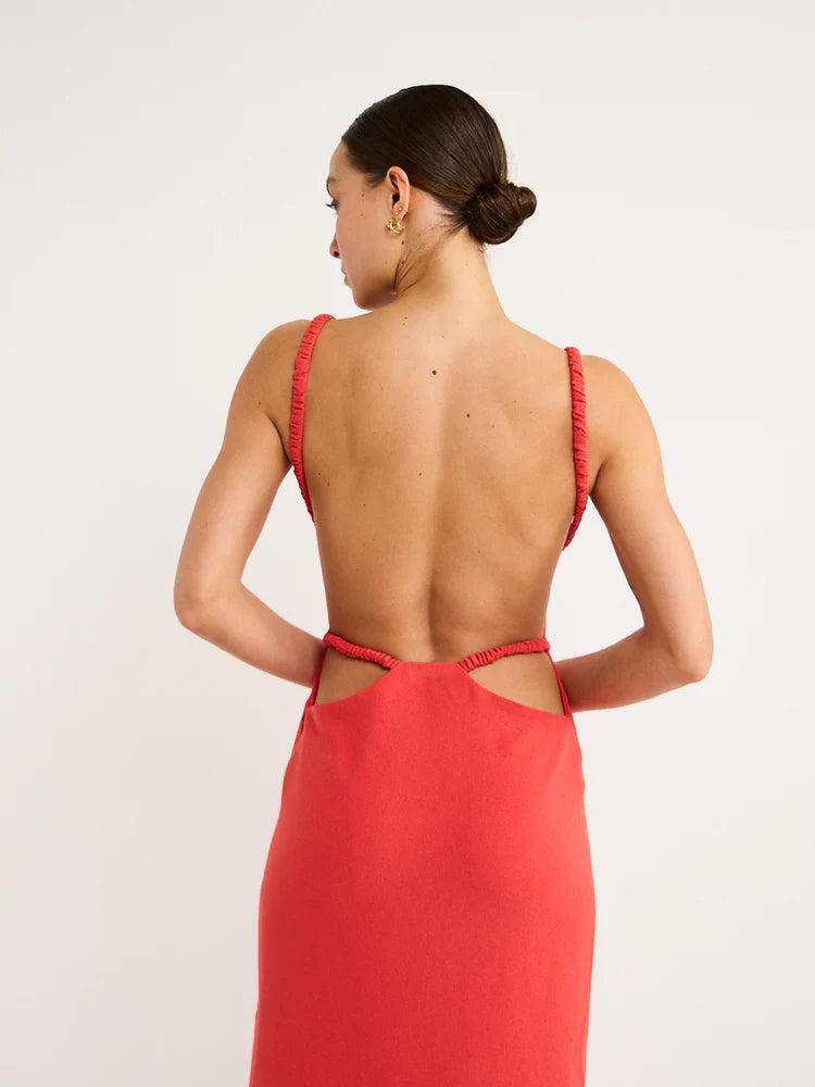Sir The Label Spoerri Backless Gown Maxi Dress in Red – Hills
