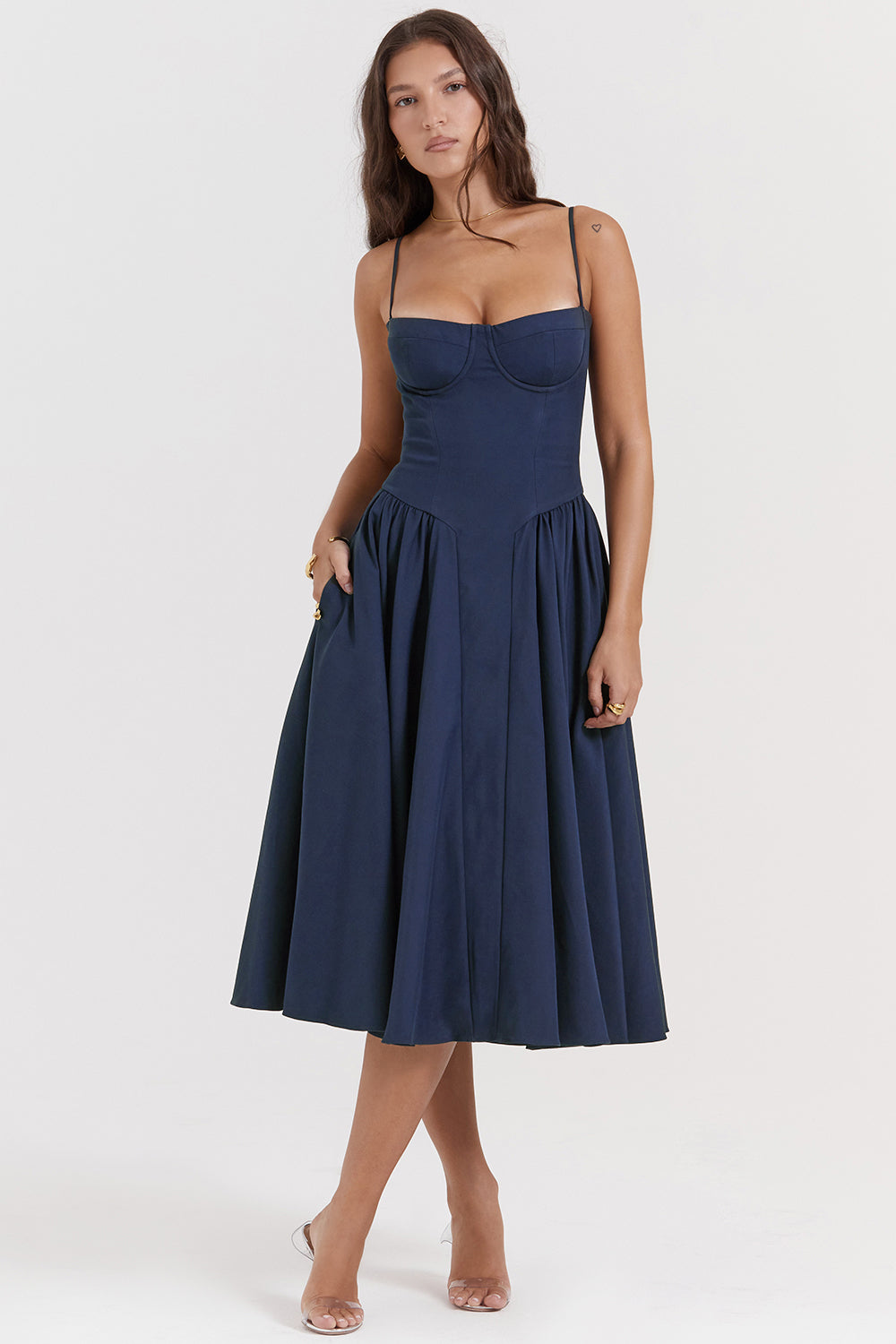 House of CB Samaria Corset Sundress Midi Dress – Hills Shire Hire